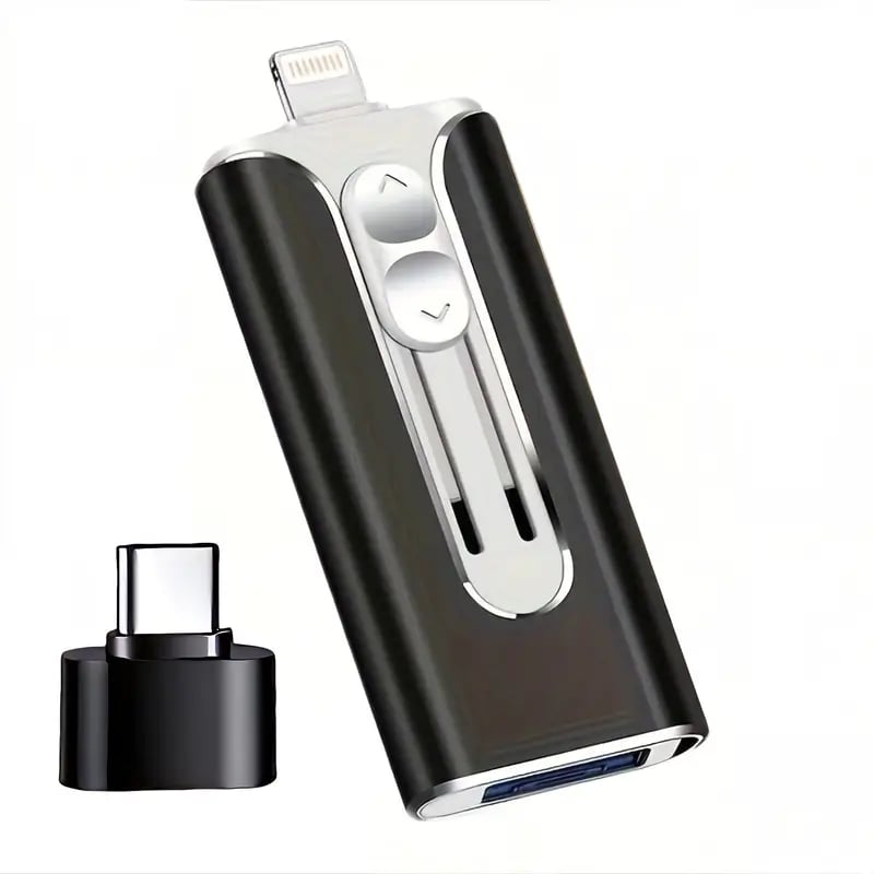🔥Het Försäljning - 49% Rabatt🔥16 ~ 256 GB Micro USB + 8 Pin + USB 3.0 4 in 1 Praktischer U-Disk-Dator