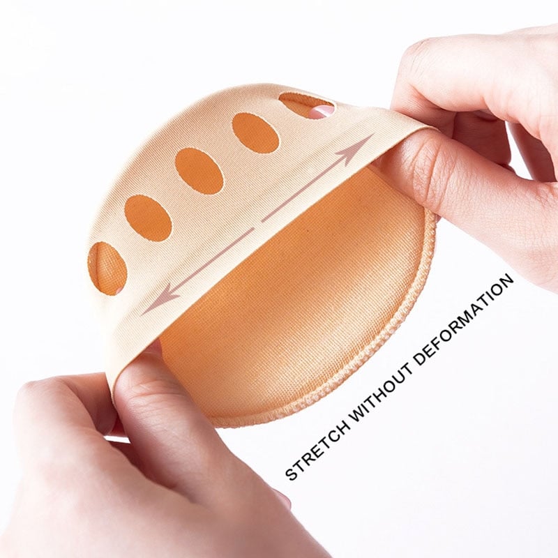 👠✨ Fünfzehen-Vorderfußpolster für Frauen | Stoßdämpfende Einlegesohlen für hohe Absätze | Schwarz/Beig