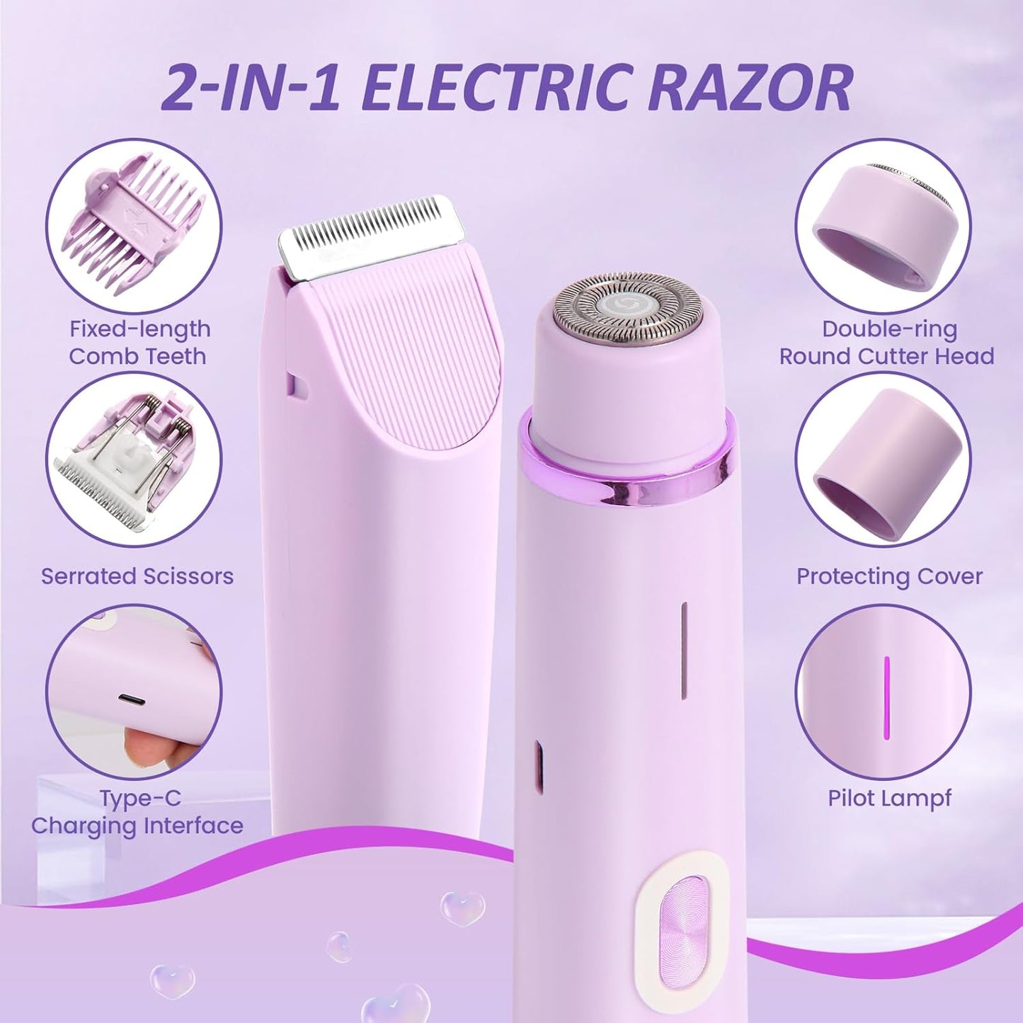 Universeller elektrischer Haarentferner / Intimtrimmer für Männer und Frauen