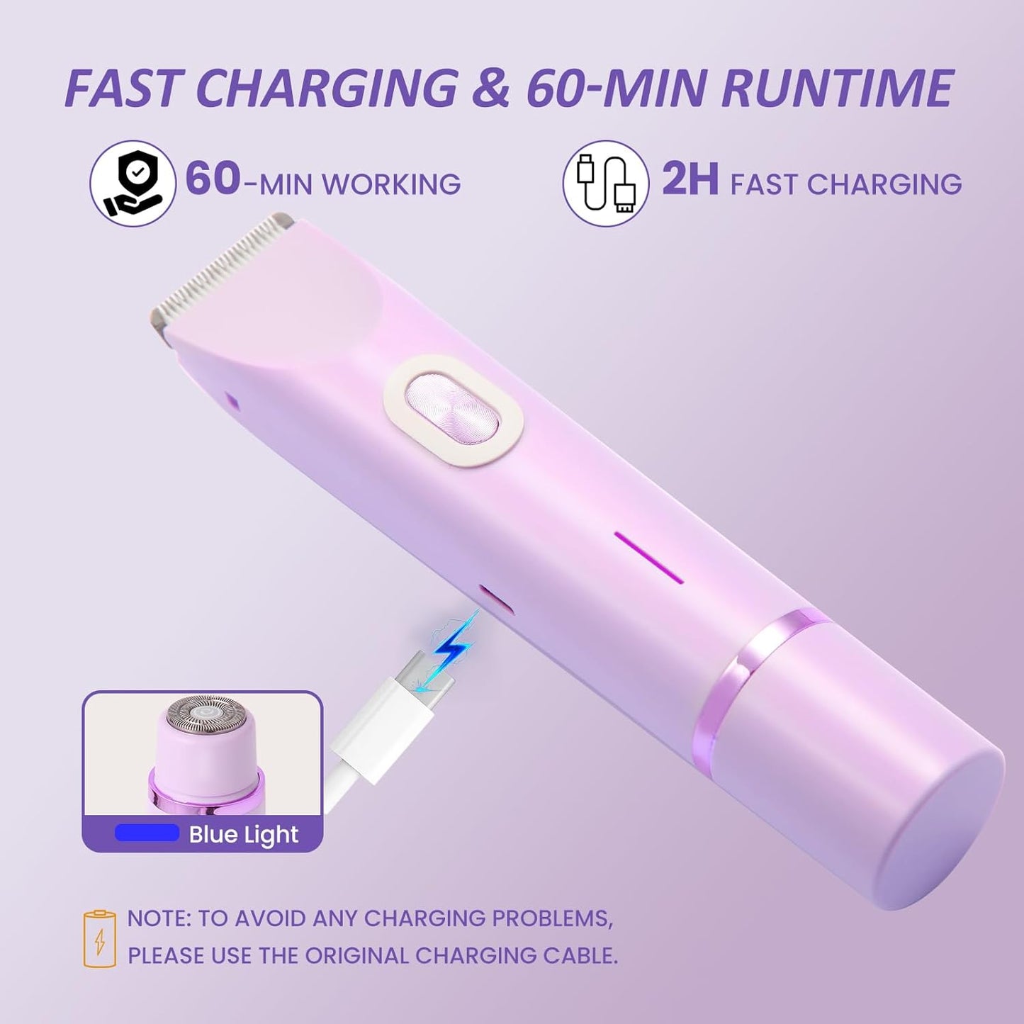 Universeller elektrischer Haarentferner / Intimtrimmer für Männer und Frauen