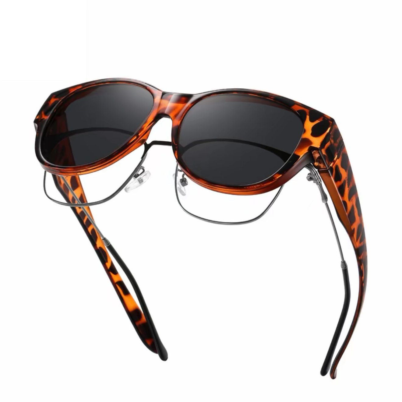 🕶 Neue Cat-Eye-Sonnenbrille in Übergröße, mit polarisierenden Gläsern und UV400-Schutz.