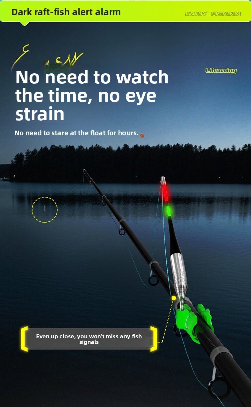 🎣Automatischer Bissanzeiger für Posenangeln / Angelbissanzeiger für Ufer- und Spinnfischen
