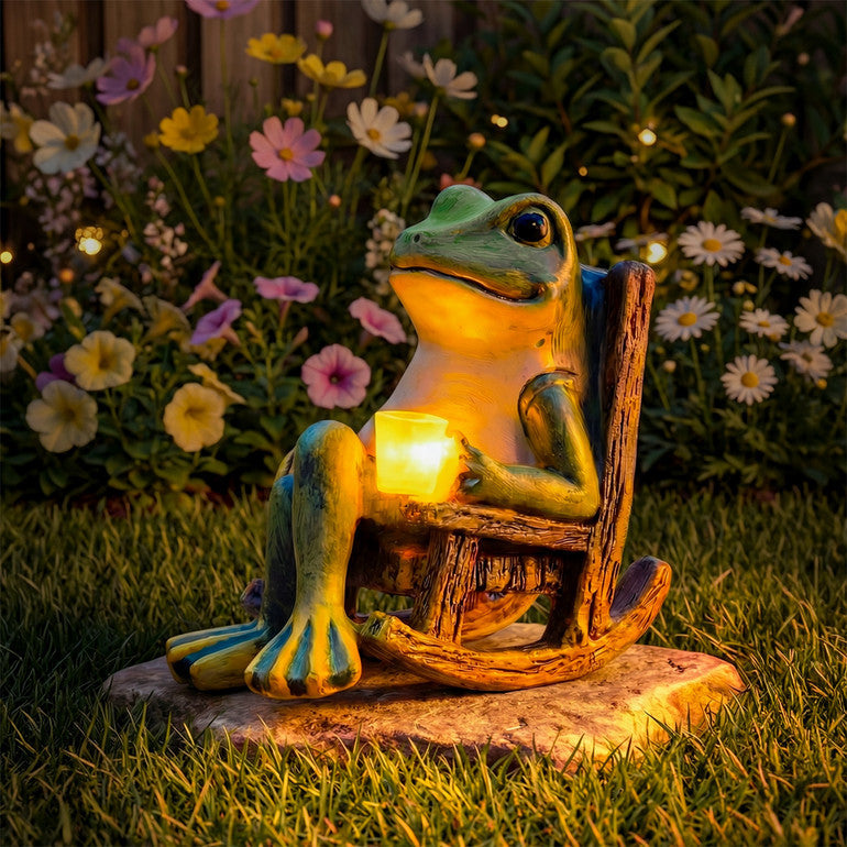Der leuchtende Gartenfrosch