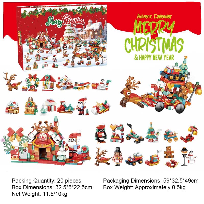 Weihnachts-Diy-Montage-Baustein-Blindbox