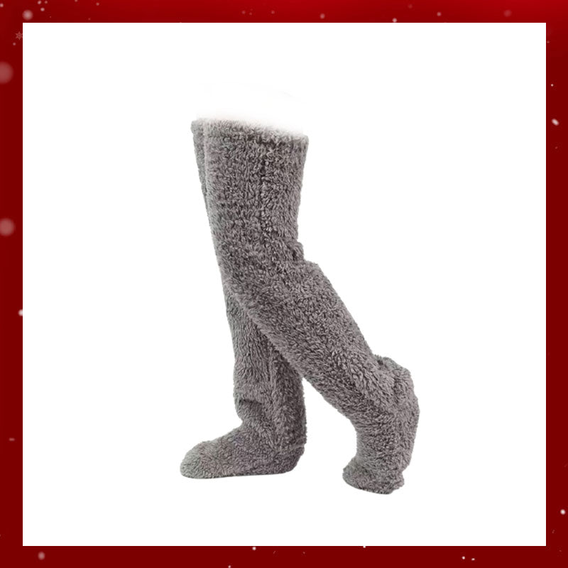 Kniestrümpfe aus Gänsedaunen für Weihnachten