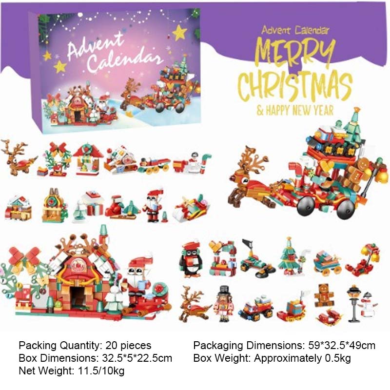 Weihnachts-Diy-Montage-Baustein-Blindbox