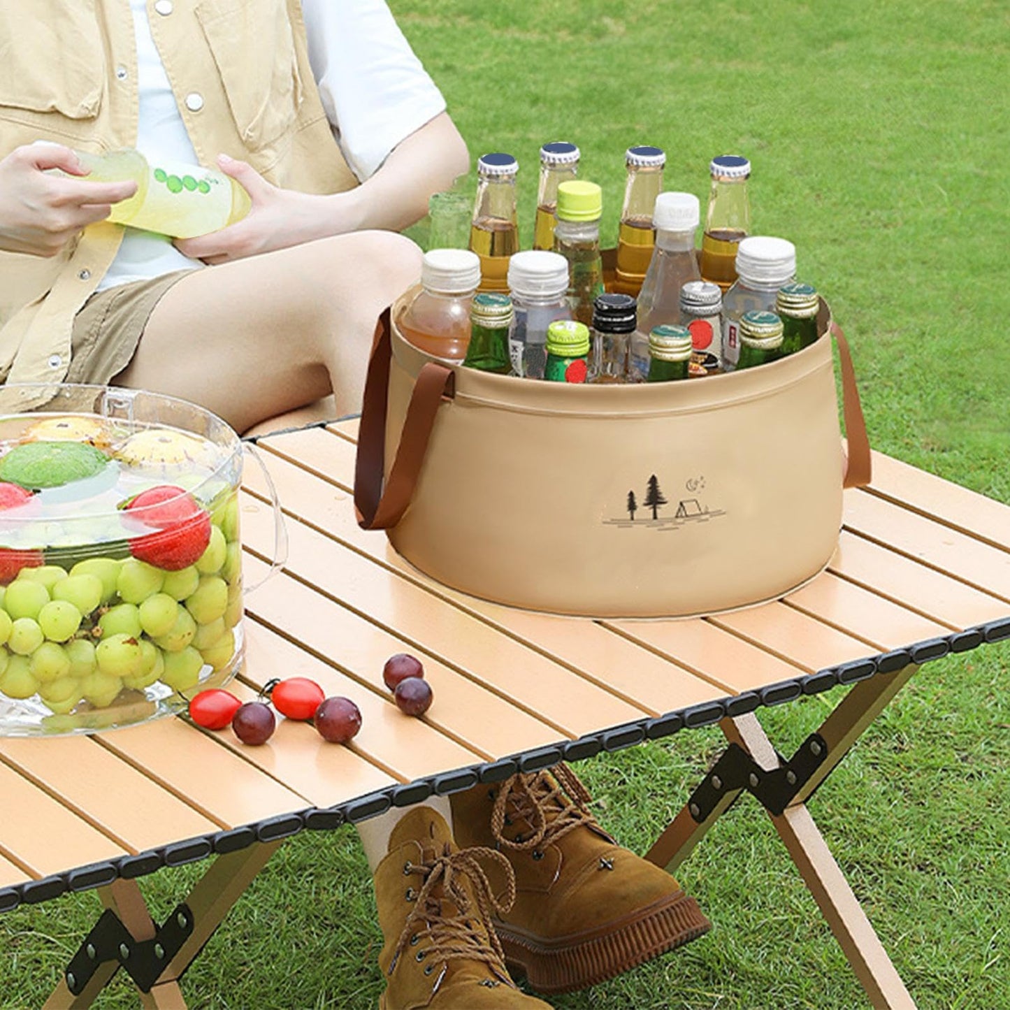 【Camping Must-Have】Faltbarer Wassereimer - Auslaufsicher & Ultra-Portabel!