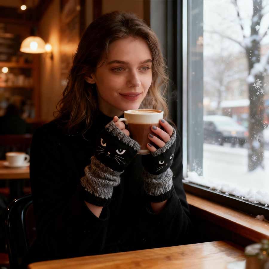 🐱✨Charmante Katzenhandschuhe: Ihr bester Begleiter für den Alltag und für Abenteuer im Winter!✨🧤