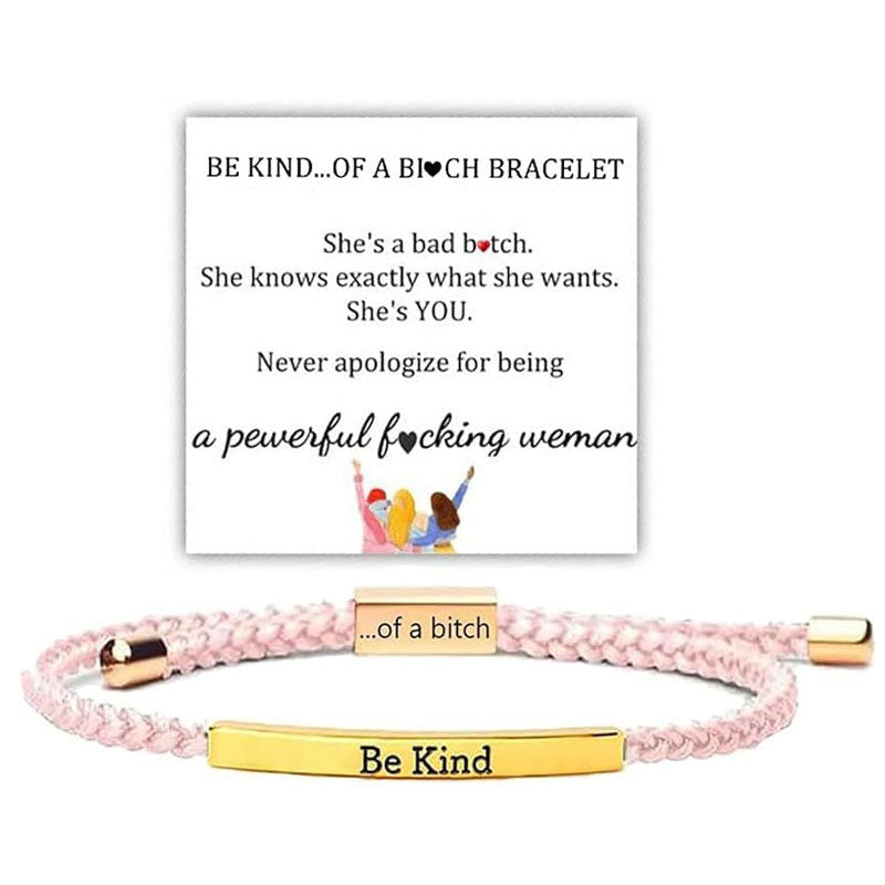 ✨📿 Geflochtenes Edelstahlarmband – Verstellbares Armband mit motivierender Botschaft für tägliche Inspiration! ✨🦾