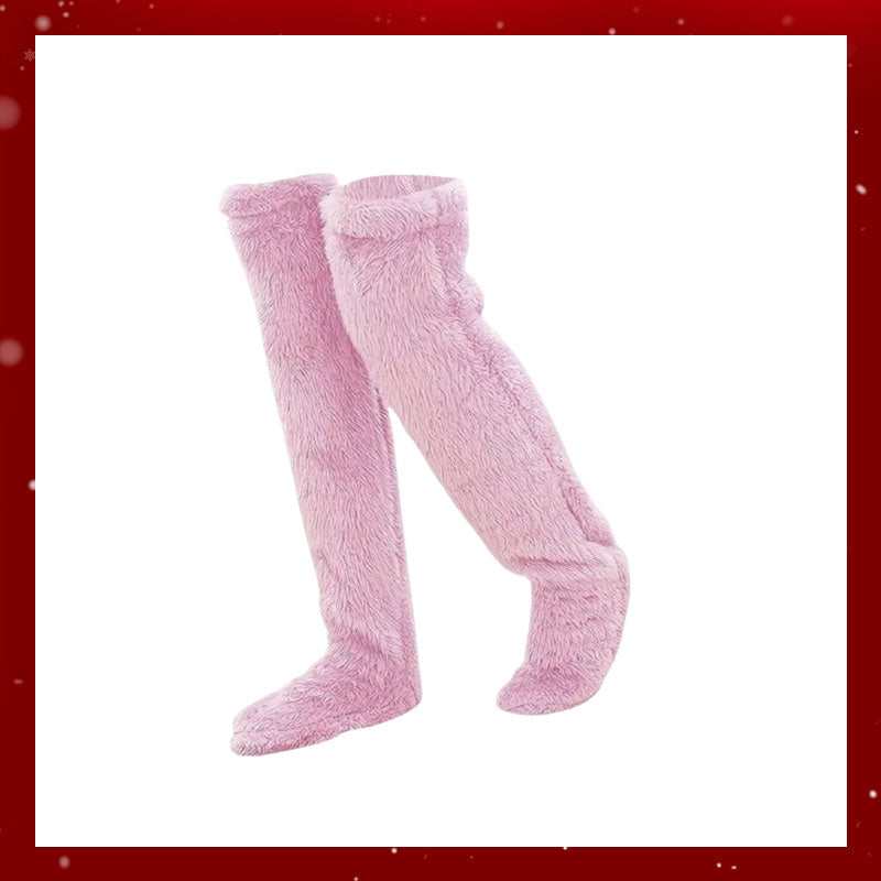 Kniestrümpfe aus Gänsedaunen für Weihnachten