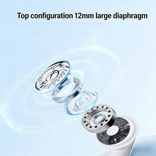 2-in-1-Bluetooth-Ohrhörer mit Ohrbügeln und Ohrstöpseln | 30 Stunden Wiedergabezeit