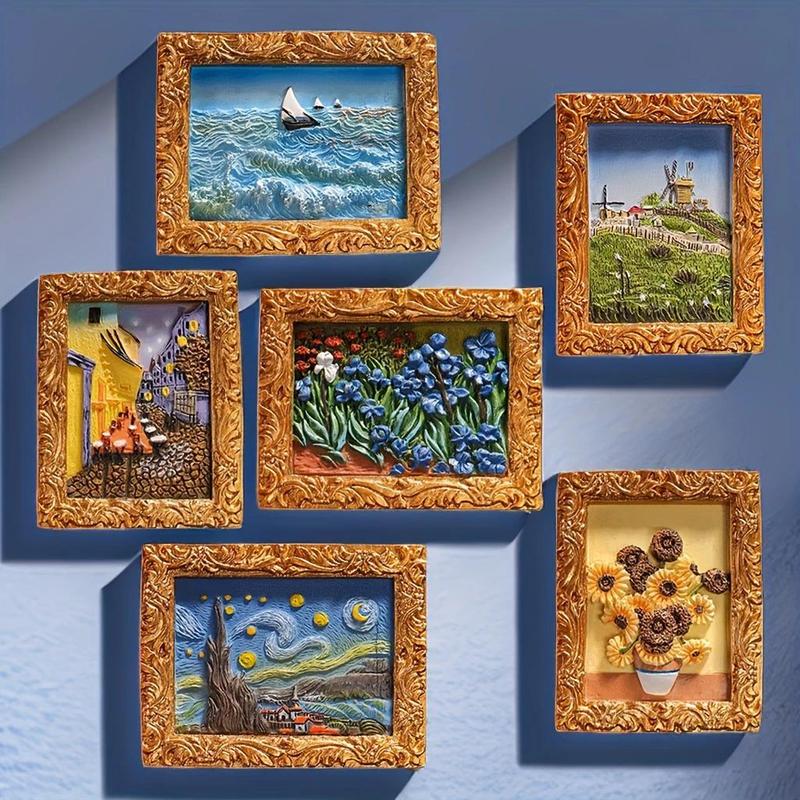 💖Last Day Sale 49% OFF🎨 "Van Gogh Magic Magnets" - 3D-Kunstmagnet-Set (6-teilig)