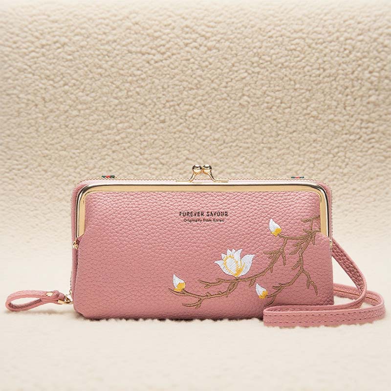 METALLO Clutch - Umhängetasche & Brieftasche in Einem