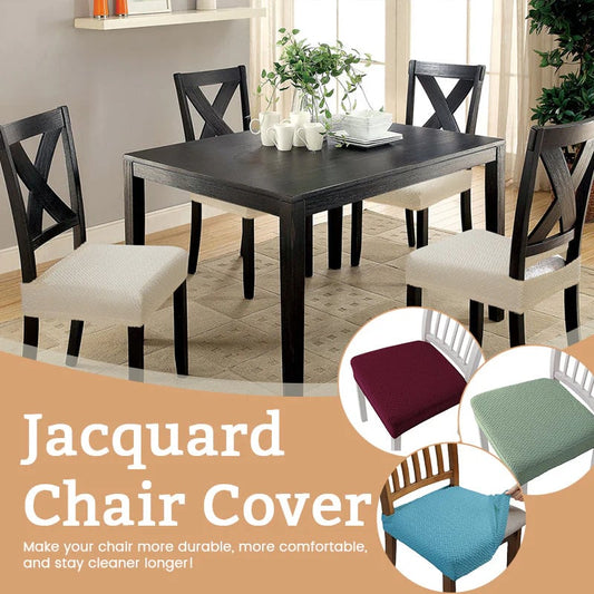🎅🔥 Wasserdichte Jacquard-Stuhlbezüge – 49 % Rabatt! Strapazierfähig, stilvoll und leicht zu reinigen 🪑✨