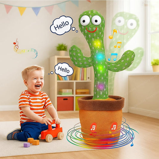 🌵 Tanzendes und sprechendes Kaktus-Spielzeug – Interaktives musikalisches Plüschtier