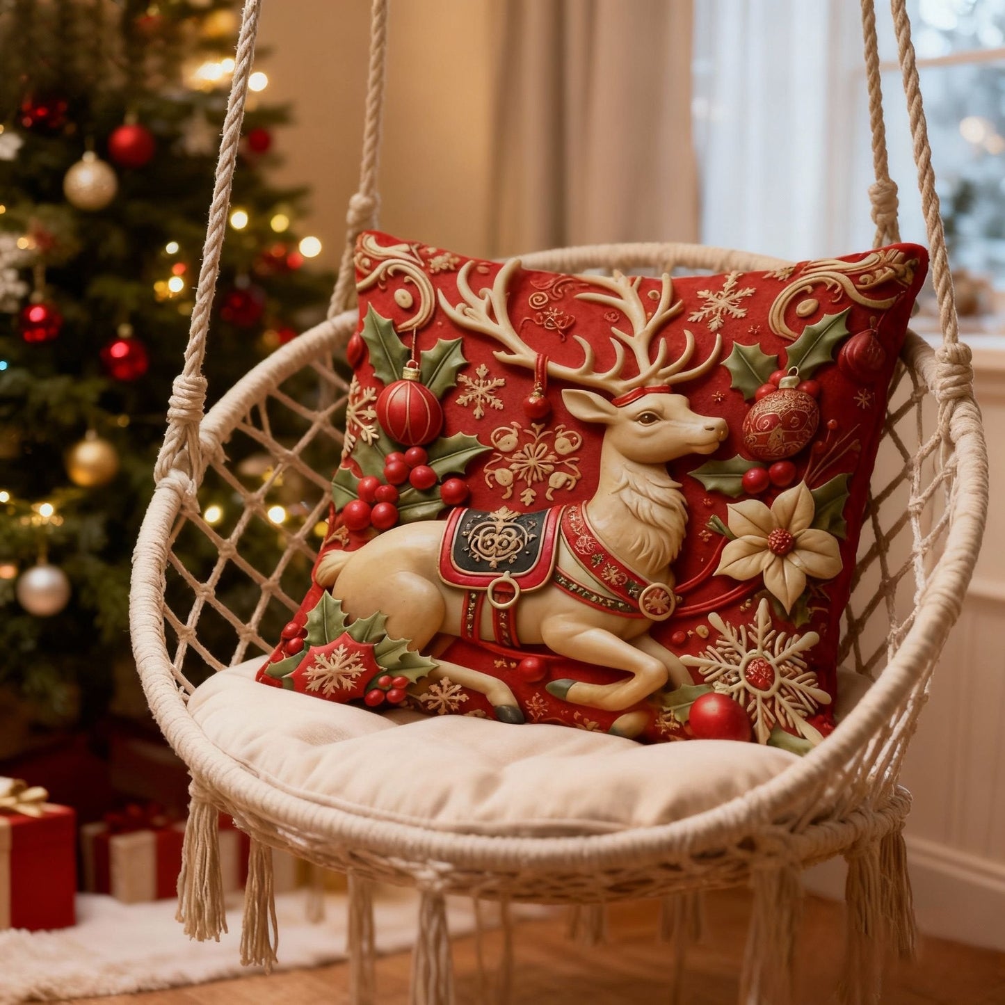 🎅Weihnachts-Schnäppchen 49 % RABATT🏆Roter Weihnachtskissenbezug