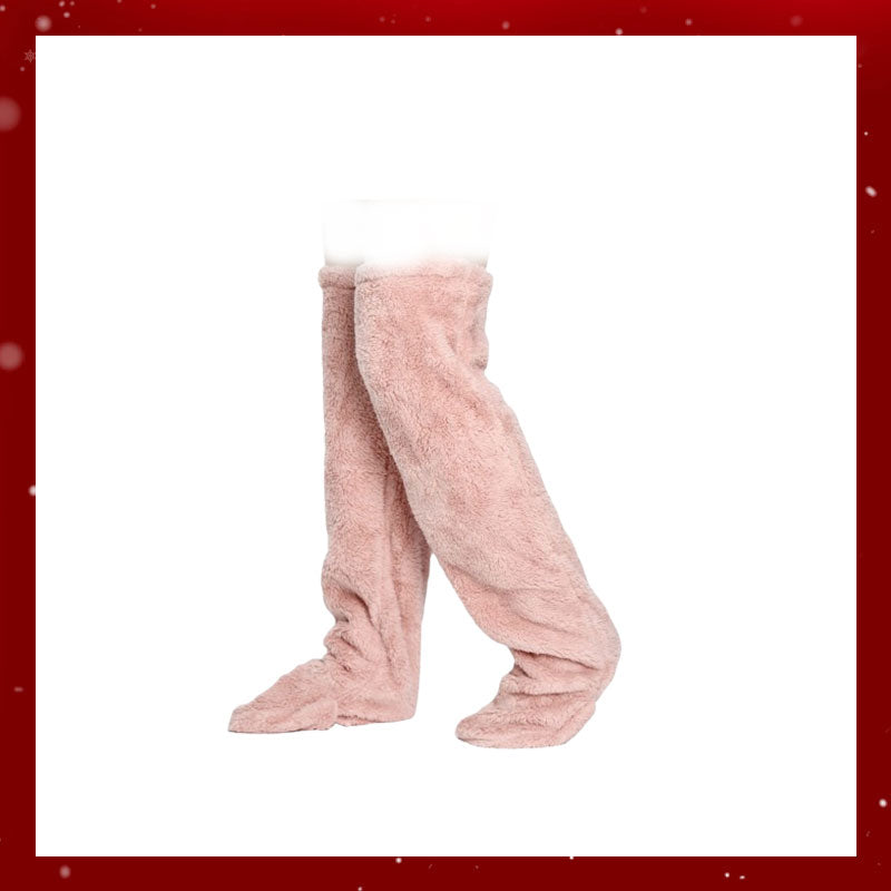 Kniestrümpfe aus Gänsedaunen für Weihnachten