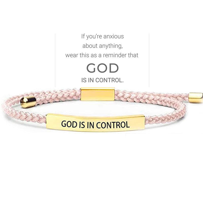 ✨📿 Geflochtenes Edelstahlarmband – Verstellbares Armband mit motivierender Botschaft für tägliche Inspiration! ✨🦾