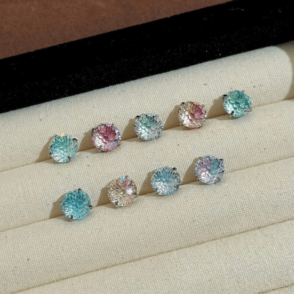 🌈Ohrringe aus Zirkonium-Titanstahl mit feuerwerksartigem Farbwechsel – angenehm zu tragen💫