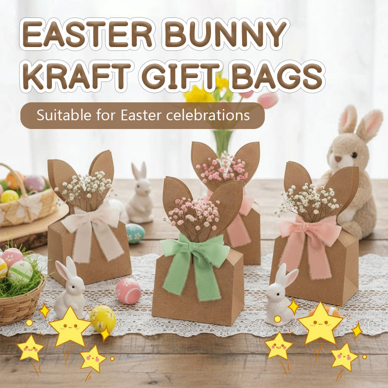🐰 Osterhasen-Geschenktüten aus Kraftpapier