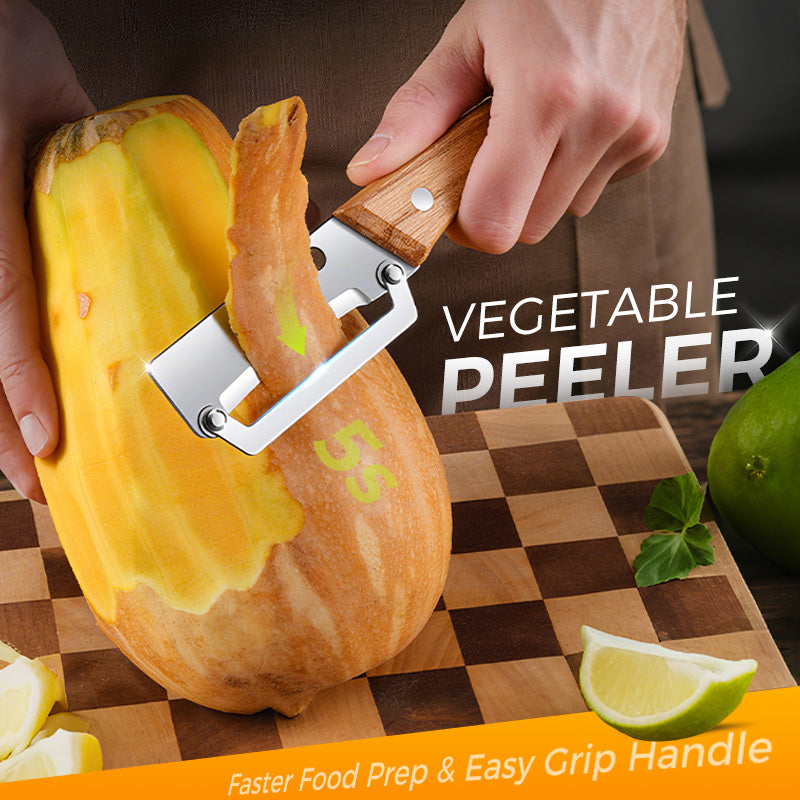 🥕 2 KAUFEN, 1 GRATIS! 🔥 Multifunktionaler Gemüseschäler für die Küche – Klinge aus Edelstahl, ergonomischer Griff und perfekt für Obst und Gemüse ✨