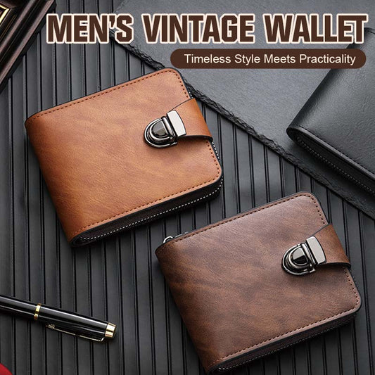 Herren-Geldbörse im Vintage-Stil
