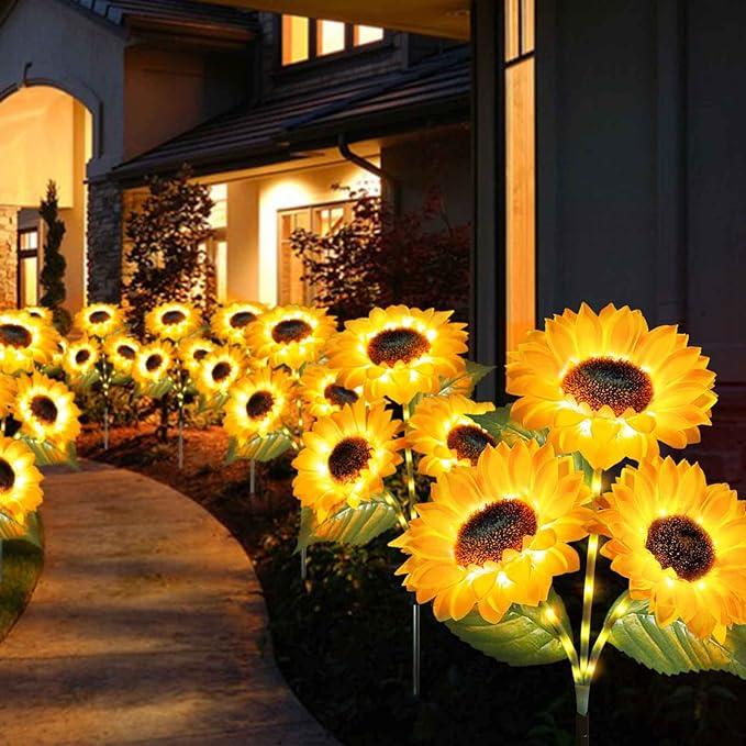 🌞Solar-LED-Sonnenblumen-Gartenleuchten – 29,6 Zoll/74 cm