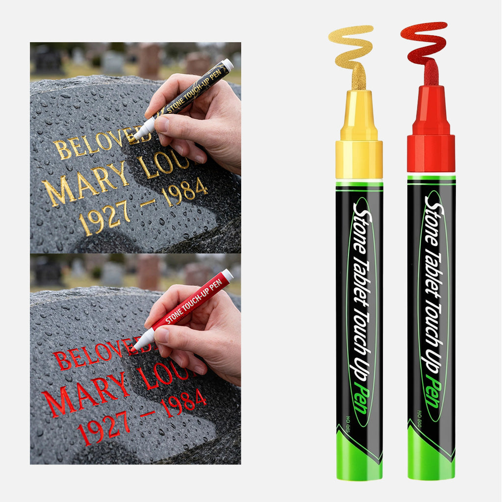 🎁 1 kaufen, 1 gratis erhalten 🐦 Goldfarbene Grabstein-Klammer zur Restaurierung verblasster Grabsteininschriften