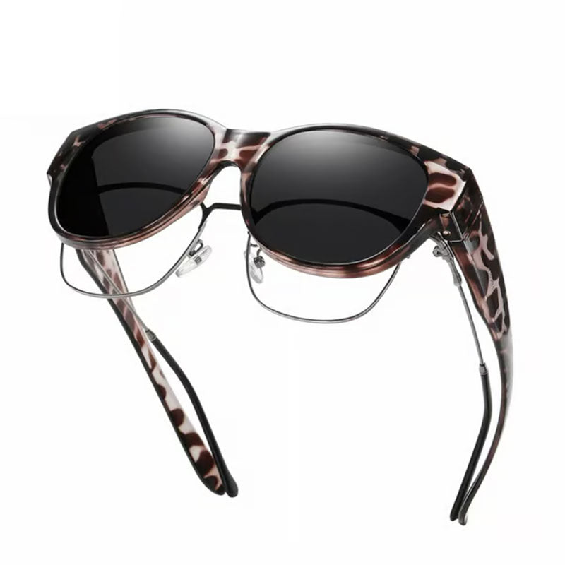 🕶 Neue Cat-Eye-Sonnenbrille in Übergröße, mit polarisierenden Gläsern und UV400-Schutz.
