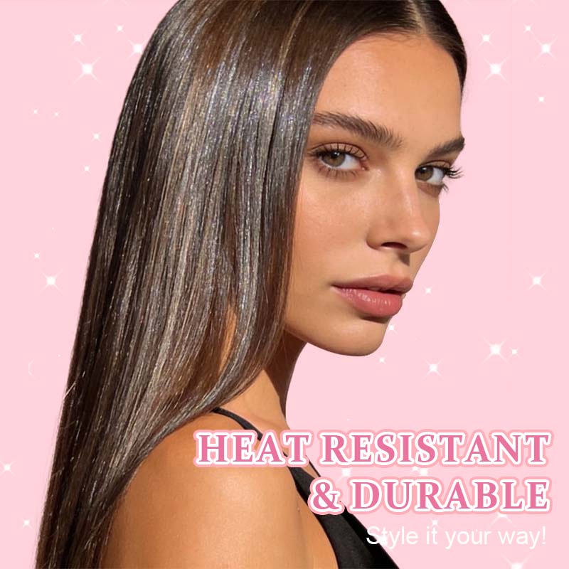 🔥KAUFE 1, BEKOMME 1 GRATIS（24 Stück ）✨ [Instant Sparkle] 12-teilige Clip-in-Haarverlängerungen mit Glitzer | Glanz in wenigen Sekunden! 🦄💖