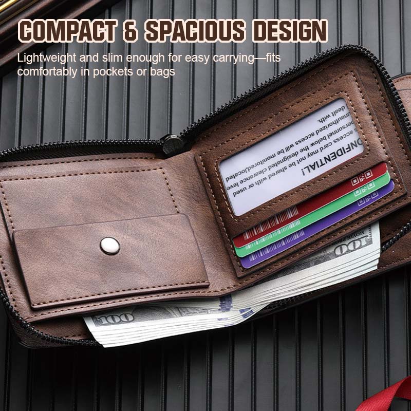 Herren-Geldbörse im Vintage-Stil