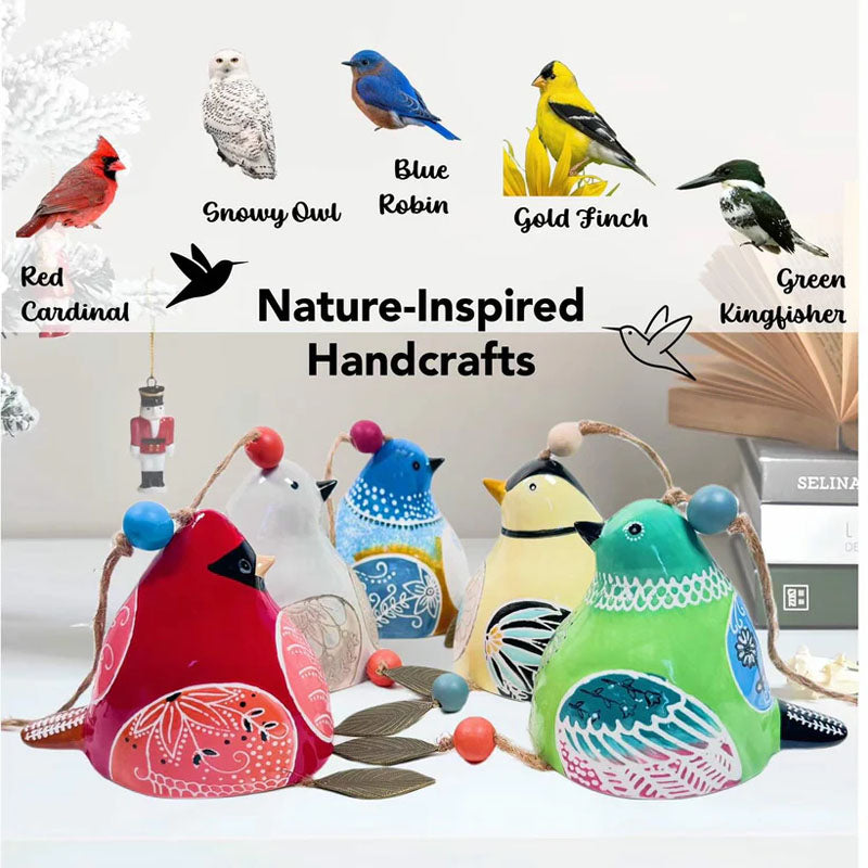 🦜✨ "Melodia Vogelgesang Windspiel" - Handgefertigte Dekoration mit natürlichem Klang