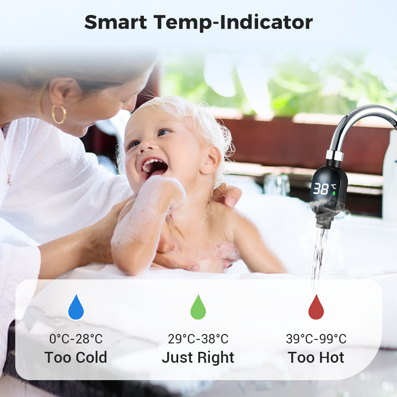 🚿 1 kaufen, 1 gratis dazu 🌡️ Duschthermometer – Sofortige digitale Anzeige, wasserdicht und einfach zu installieren für sicheres Duschen 👶📦