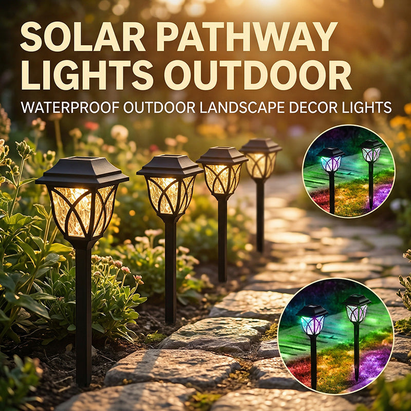 ☀️Solar-Wegeleuchten für den Außenbereich / Wasserdichte Solar-Gartenleuchten