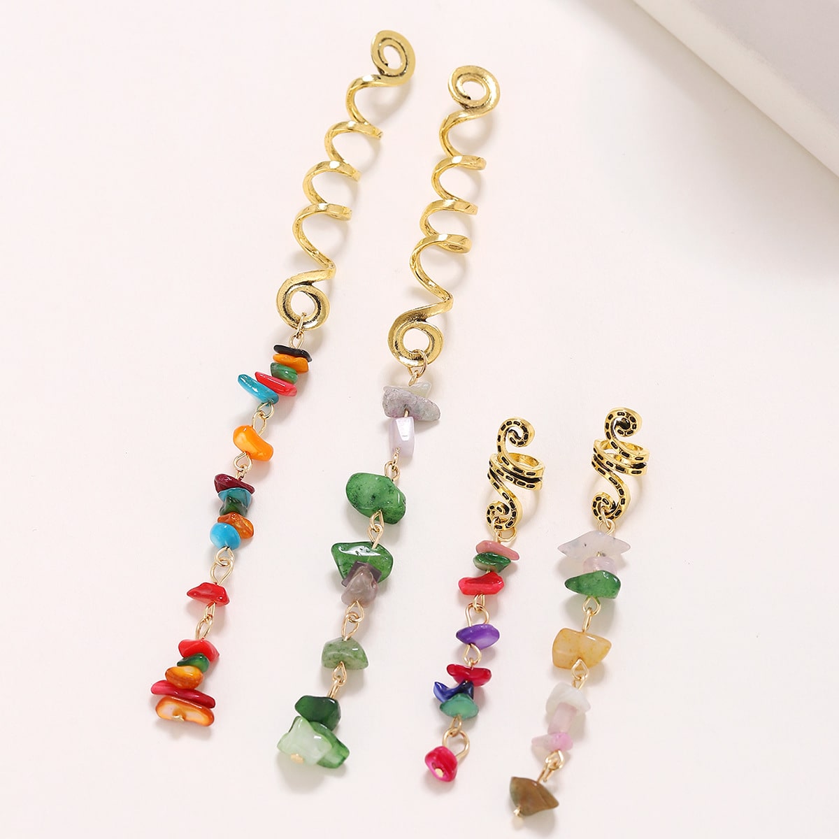 Dreadlock-Haarschmuck/Spiral-Haarspange