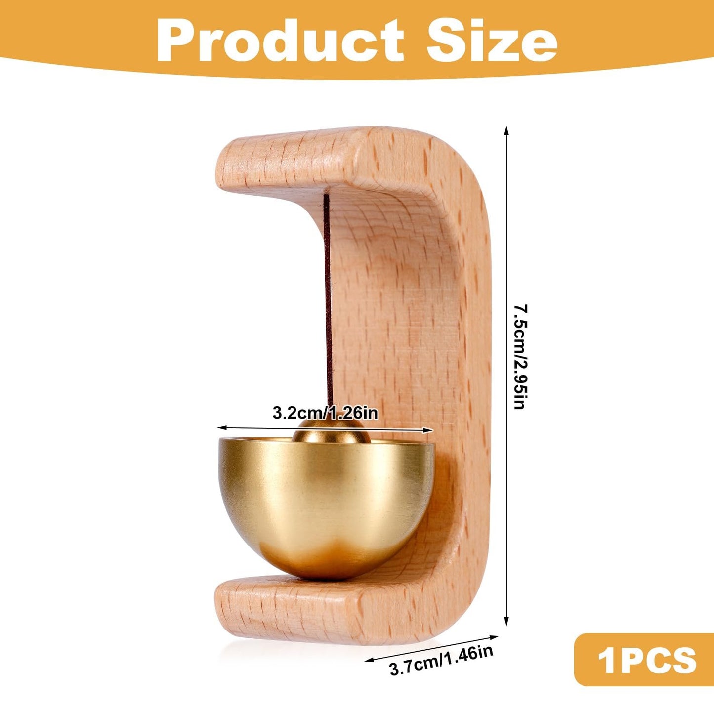 🔔 Magnetische Holztürklingel für alle Materialien