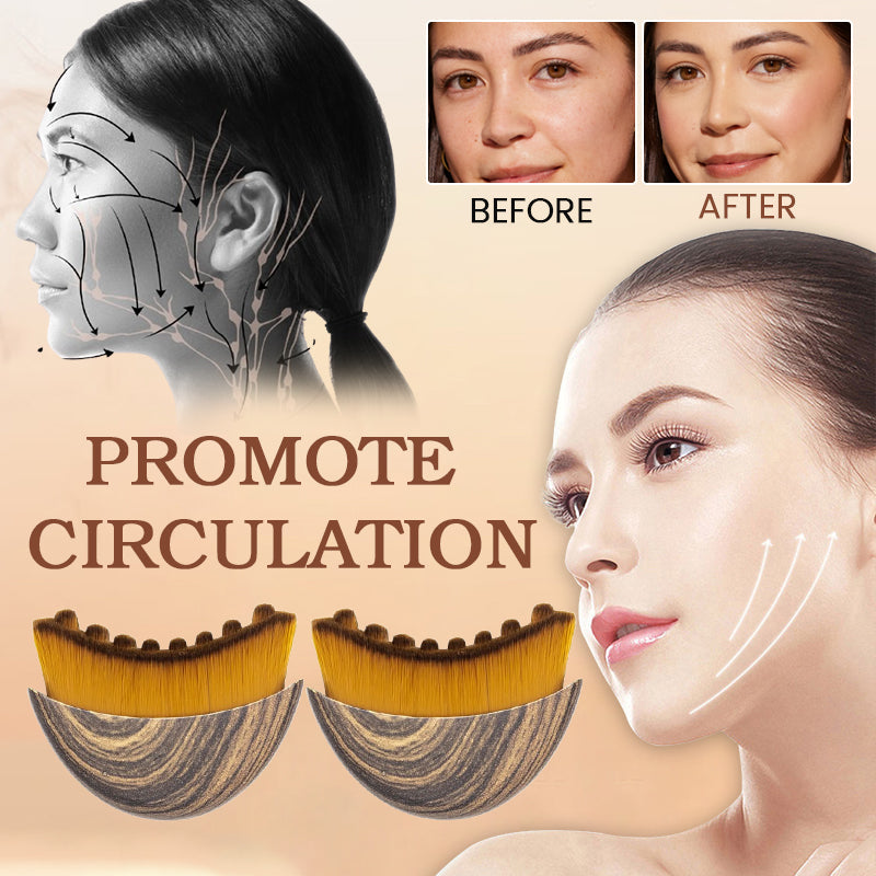 💆‍♀️ Lymphdrainage-Pinsel fürs Gesicht | Jeder Pinsel modelliert Ihre Konturen