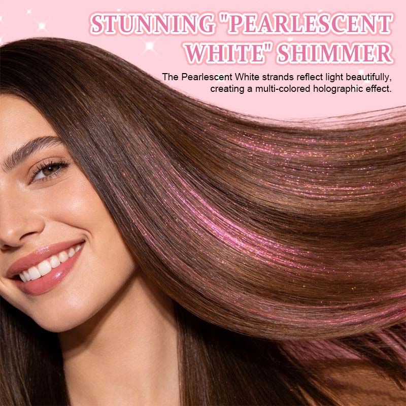 🔥KAUFE 1, BEKOMME 1 GRATIS（24 Stück ）✨ [Instant Sparkle] 12-teilige Clip-in-Haarverlängerungen mit Glitzer | Glanz in wenigen Sekunden! 🦄💖