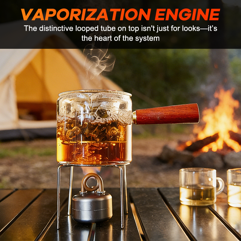 Tragbarer Spirituskocher für den Außenbereich (inklusive zusätzlicher Rutschschutz)