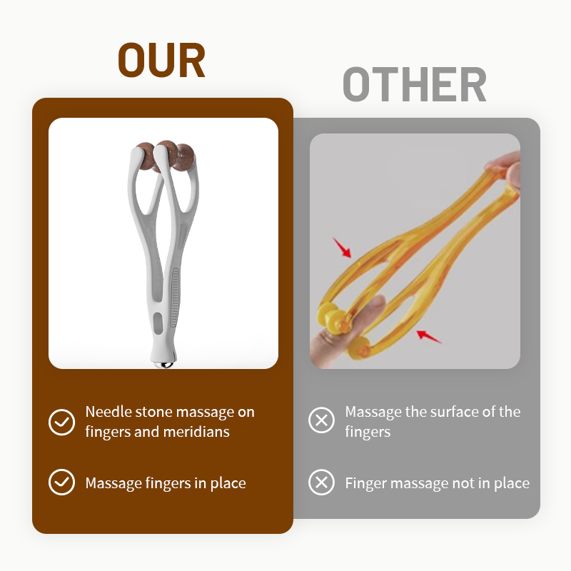 Bianstein Hand- & Fingerroller 💆 | Natürliche Schmerzlinderung bei Arthrose & Verspannungen 💎