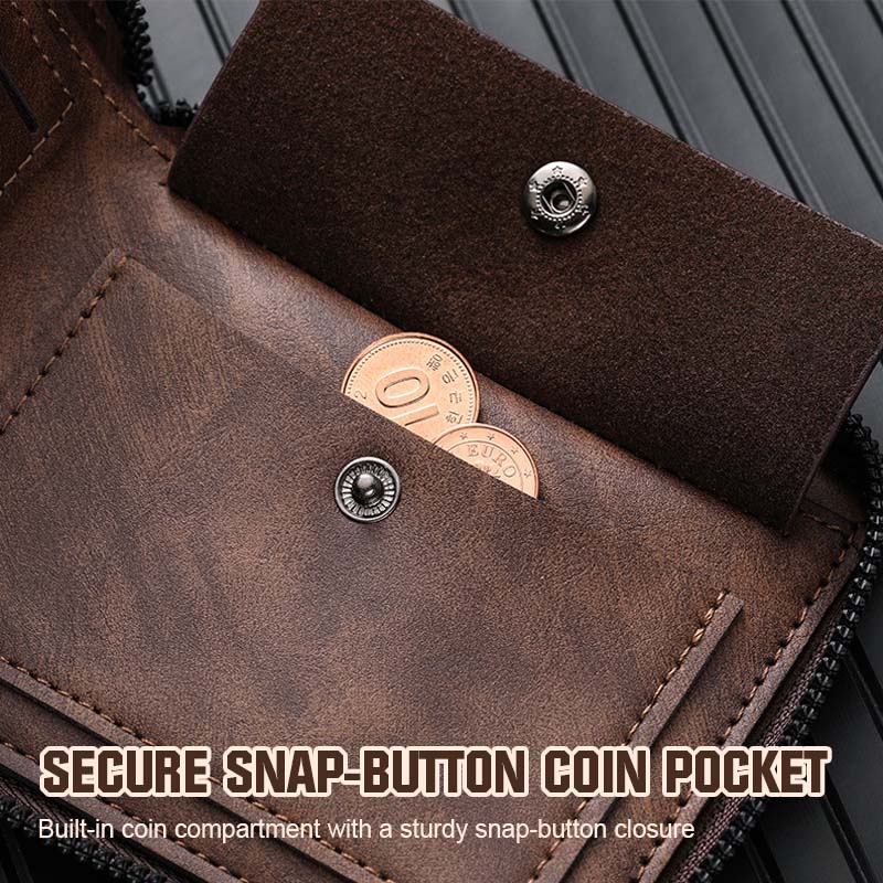 Herren-Geldbörse im Vintage-Stil