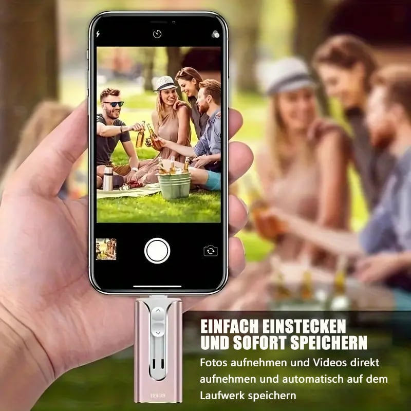 🔥Het Försäljning - 49% Rabatt🔥16 ~ 256 GB Micro USB + 8 Pin + USB 3.0 4 in 1 Praktischer U-Disk-Dator