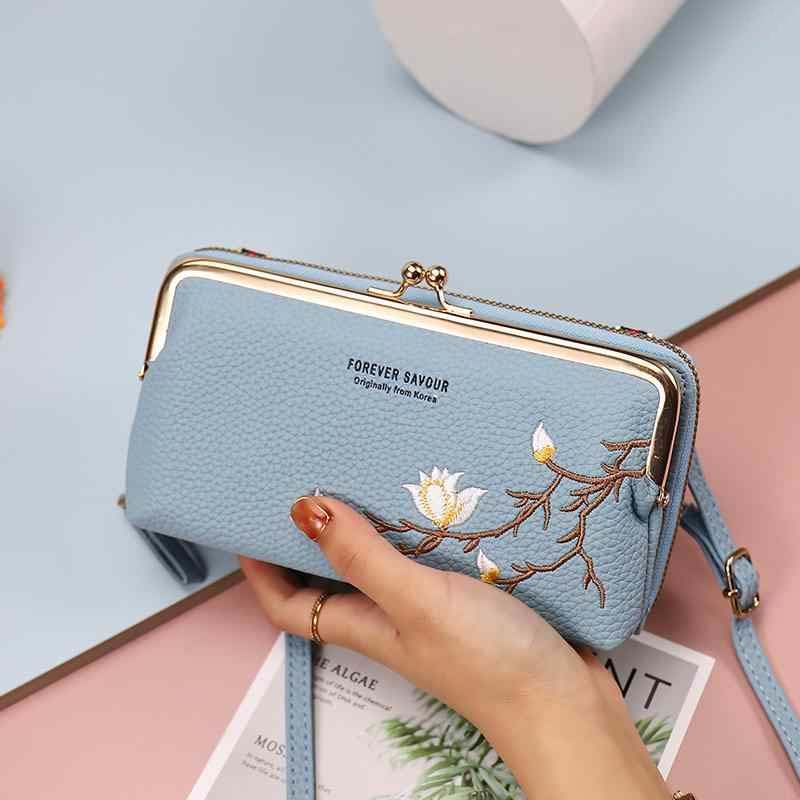 METALLO Clutch - Umhängetasche & Brieftasche in Einem