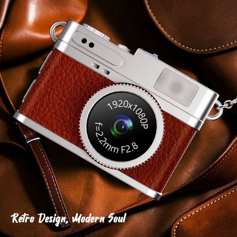 📸✨ Retro-Minikamera – Kompakte Schmuckkamera im Vintage-Design für scharfe, spontane Erinnerungsfotos! ✨🎞️