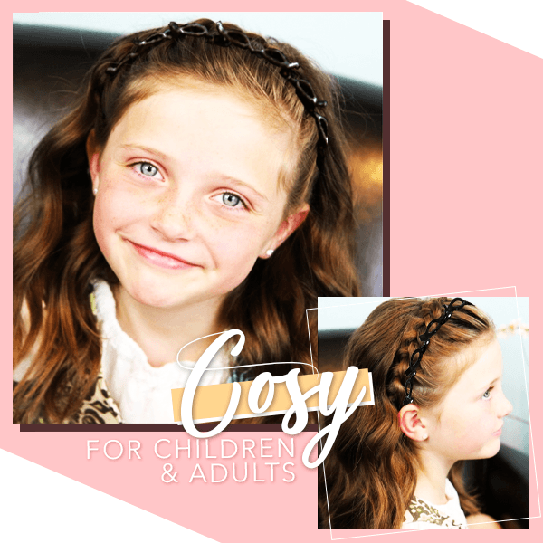Doppelte Ponyfrisur mit Haarnadel