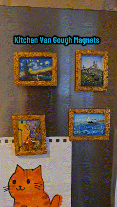 💖Last Day Sale 49% OFF🎨 "Van Gogh Magic Magnets" - 3D-Kunstmagnet-Set (6-teilig)