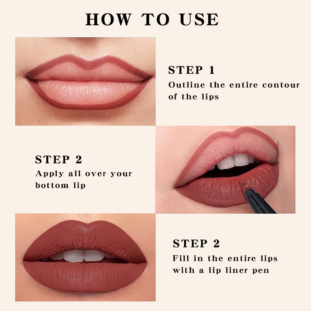 🔥KAUFEN SIE 1, BEKOMMEN SIE 1 GRATIS🔥 Langanhaltender flüssiger Lippenkonturenstift