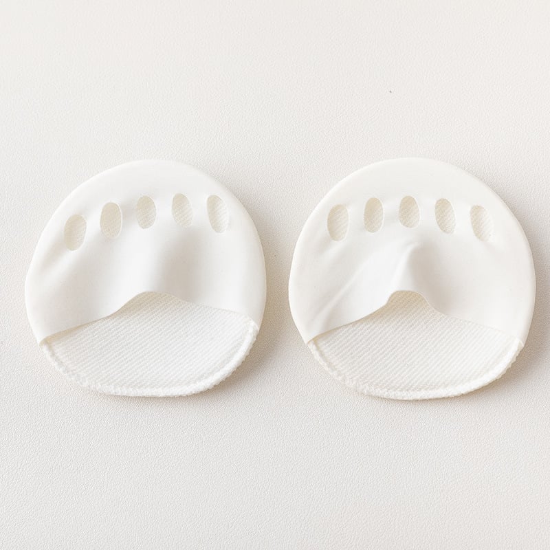 👠✨ Fünfzehen-Vorderfußpolster für Frauen | Stoßdämpfende Einlegesohlen für hohe Absätze | Schwarz/Beig