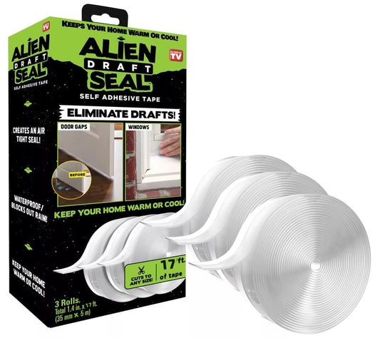 ❄️🔧 Alien Seal Draft Tape – Selbstklebende Fenster- und Türdichtung für ein wärmeres, leiseres Zuhause! ✨🏠