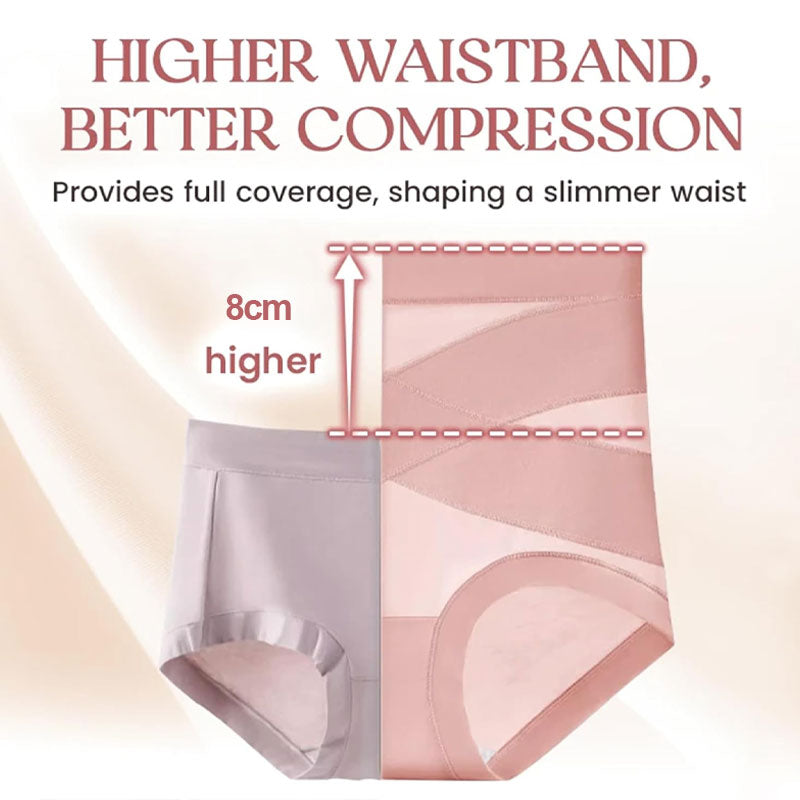 Cross High Waist Tummy Control Briefs